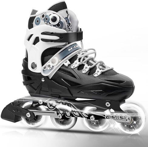Adjustable Inline Skates for Girls and Boys, Women, Men,Full Light Up Wheels and Tool Outdoor Roller Skates,Adults and Teens Skates for Beginner Outdoor and Indoor in Saudi Arabia