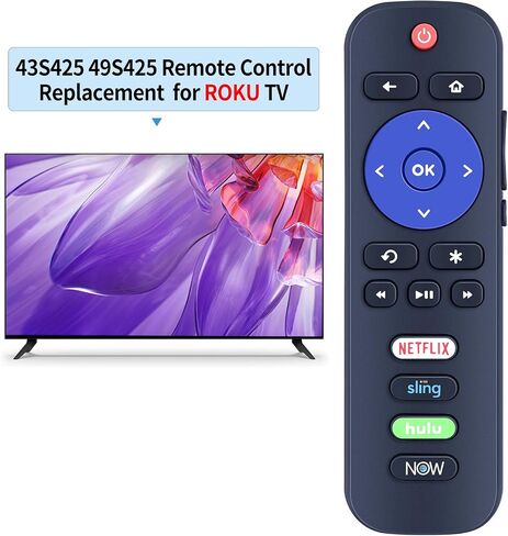 New RC280 Replacement Remote for TCL Roku Smart TV 32S325 50S425 50S425 40S325 43S325 49S325 55S425 65S425 75S425 4 Series 43S305 32S327 55S405 65S405 32S335 32S305 28S305 40S305 43S305 43S405 49S405 in Saudi Arabia
