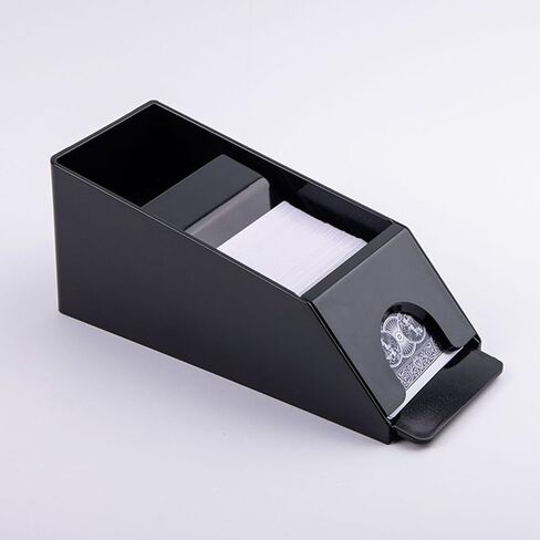 Abaodam Poker Dealer Poker Cards Card Shoe 6 Deck متعدد الوظائف بطاقة تاجر بطاقة الأحذية منضدية الملحقات حامل الأحذية اللعب بطاقة قابلة لإعادة الاستخدام بطاقة سطح المكتب المنزلية الاكريليك، 29 × 10 سم، أسود in Saudi Arabia