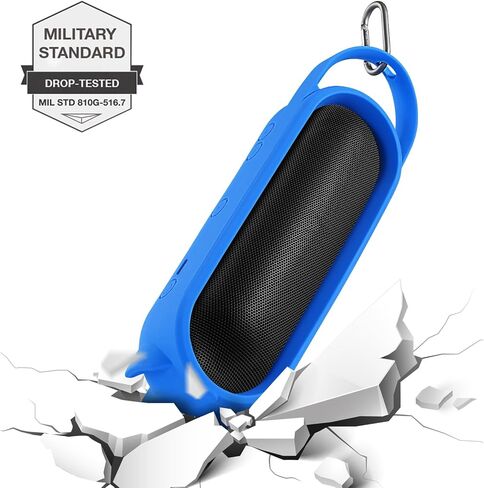 Silicone Protective Case Cover Compatible for Beats Pill 2024 Portable Wireless Bluetooth Speaker, Travel Carrying Pouch Stand Up Shell with Handle (Black) in Kuwait