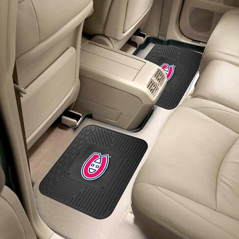 FANMATS 39573 NHL - Tampa Bay Lightning 4-pc Vinyl Car Mat Set | Black | Front & Rear Car Mats | Lightning Bolt Primary Logo in Saudi Arabia