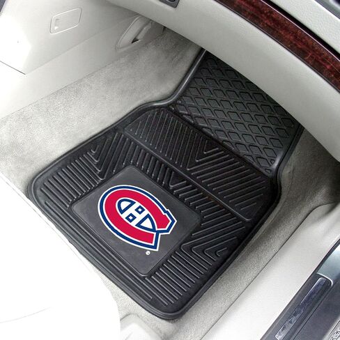 FANMATS 39573 NHL - Tampa Bay Lightning 4-pc Vinyl Car Mat Set | Black | Front & Rear Car Mats | Lightning Bolt Primary Logo in Saudi Arabia