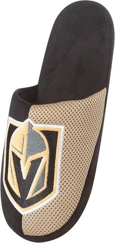 FOCO Men's NHL Team Logo Staycation Plush House Shoes Slide Slippers in Saudi Arabia