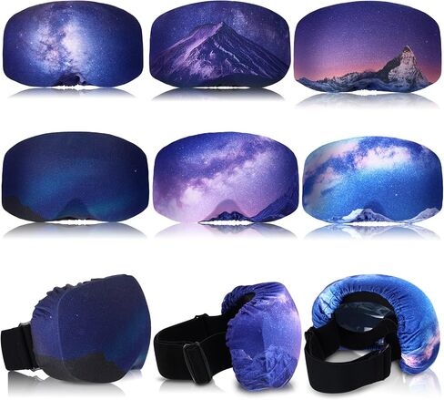 6 Pcs Ski Snowboard Goggle Cover Sleeve, Goggle Cover Microfiber Protective Lens Scratch Dust Protection for Travel Apres in Kuwait