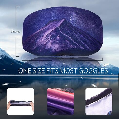 6 Pcs Ski Snowboard Goggle Cover Sleeve, Goggle Cover Microfiber Protective Lens Scratch Dust Protection for Travel Apres in Kuwait