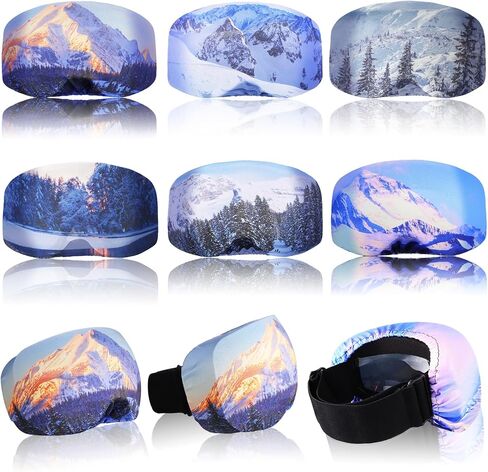 6 Pcs Ski Snowboard Goggle Cover Sleeve, Goggle Cover Microfiber Protective Lens Scratch Dust Protection for Travel Apres in Kuwait