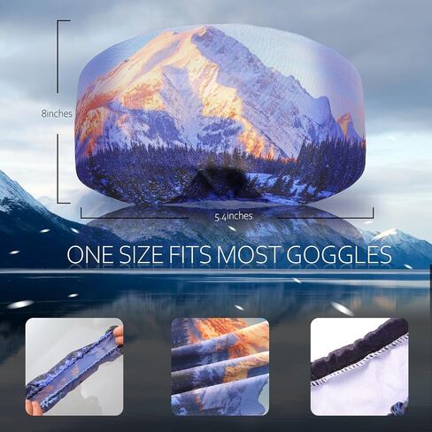 6 Pcs Ski Snowboard Goggle Cover Sleeve, Goggle Cover Microfiber Protective Lens Scratch Dust Protection for Travel Apres in Kuwait