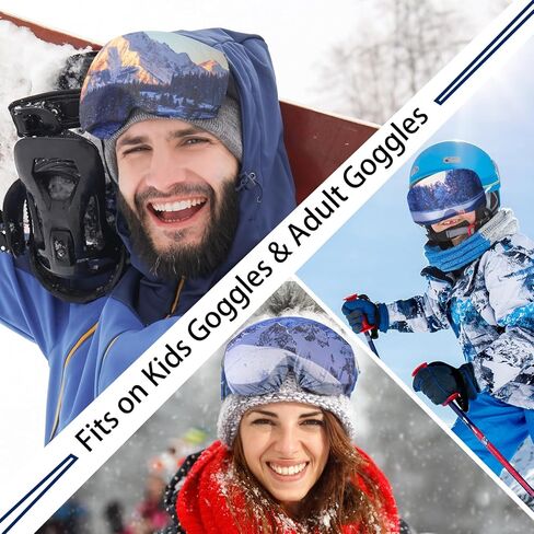 6 Pcs Ski Snowboard Goggle Cover Sleeve, Goggle Cover Microfiber Protective Lens Scratch Dust Protection for Travel Apres in Kuwait