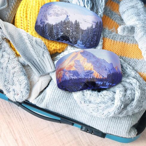 6 Pcs Ski Snowboard Goggle Cover Sleeve, Goggle Cover Microfiber Protective Lens Scratch Dust Protection for Travel Apres in Kuwait