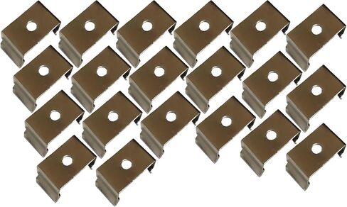 LED Strip Light Clips, 20pcs Clips Holder Bracketr for Lamp Socket for Holding Neon LED Strips on The Wall or Ceiling Floor. (20mm) in Saudi Arabia