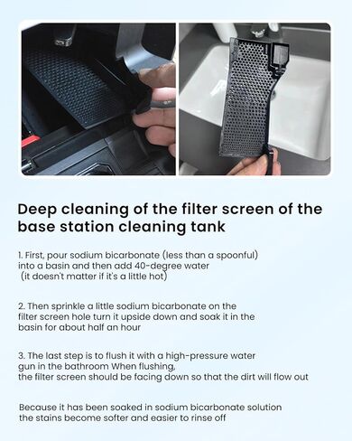 3 Pack S7 Pro Replacement Parts Compatible for Roborock S7 Pro/S7 Maxv Ultra Vacuum Cleaner, 2 Water Filter, 1 High-Speed Cleaning Brush, For Mop Washing and Dock Self-Cleaning in Saudi Arabia