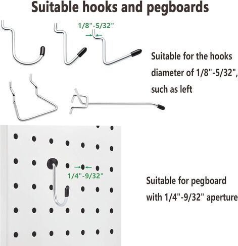 Pegboard Hook Locks, Peg Board Plugs, for Stopping Hooks from Falling Off, 120PCS, Translucent in Kuwait