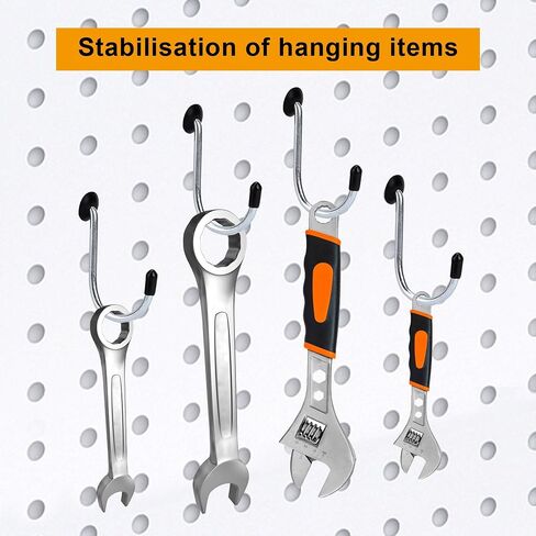 Pegboard Hook Locks, Peg Board Plugs, for Stopping Hooks from Falling Off, 120PCS, Translucent in Kuwait