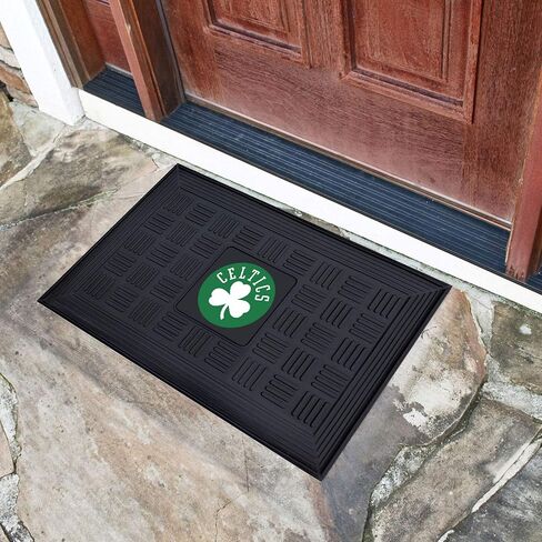 FANMATS 11402 سجادة باب خارجية من الفينيل شديدة التحمل من Boston Celtics - 19.5 بوصة. × 31 بوصة. in Saudi Arabia