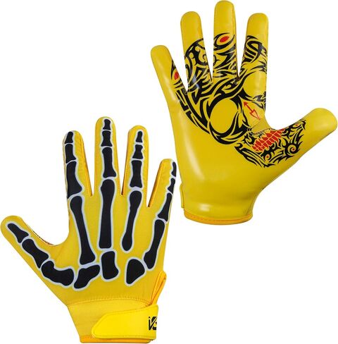 Youth Football Gloves American Wide Receiver Football Gloves for Adult Men Women & Boys with Super Sticky Silicone Grip Palms Ultimate Performance Booster in Saudi Arabia