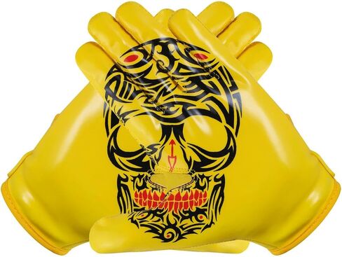 Youth Football Gloves American Wide Receiver Football Gloves for Adult Men Women & Boys with Super Sticky Silicone Grip Palms Ultimate Performance Booster in Saudi Arabia