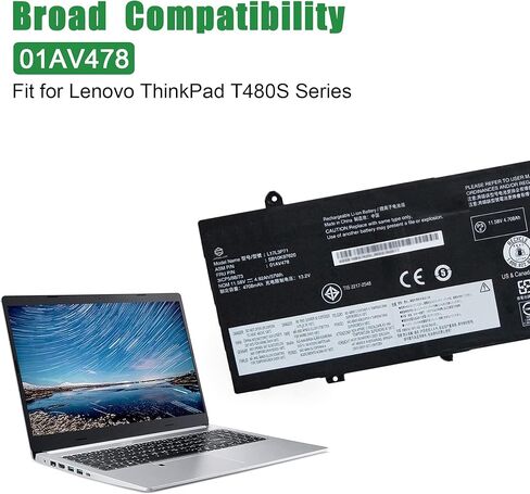 01AV451 Laptop Battery Replacement for Lenovo ThinkPad P70 P71 Series Notebook SB10F46468 00HW030 78++ 78+ 4X50K14092 15V 96Wh 6400mAh in Kuwait