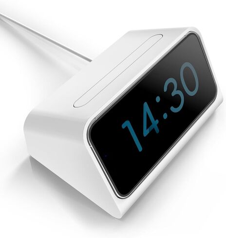 TOPGO for iPhone Standby Mode Dock, DN40 Charging Stand for Magsafe Wireless Charger Compatible with iPhone 16/15 Pro Max for Bedside Phone Holder Bedroom Nightstand Alarm Clock Docking Station in Saudi Arabia