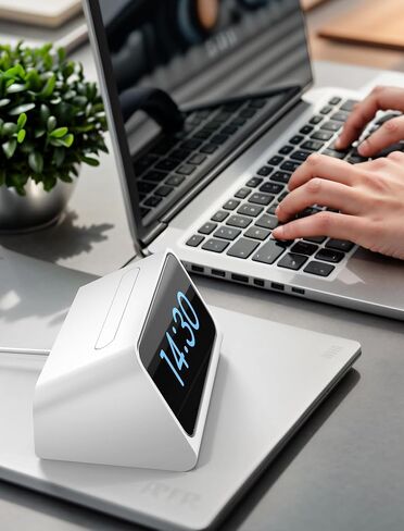 TOPGO for iPhone Standby Mode Dock, DN40 Charging Stand for Magsafe Wireless Charger Compatible with iPhone 16/15 Pro Max for Bedside Phone Holder Bedroom Nightstand Alarm Clock Docking Station in Saudi Arabia