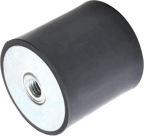 Yinpecly 8pcs M5 Carbon Steel Vibration Rubber Isolators Thread Rubber Mounts, Black Replaces Anti-Vibration Pads Flat Silent Base Block in Kuwait