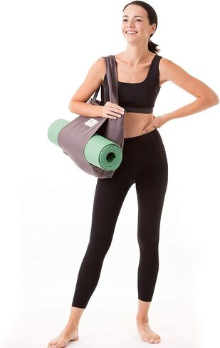 See Feel Canvas Yoga Mat Bag Tote With External Sleeve To Hold Mat in Saudi Arabia