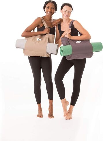 See Feel Canvas Yoga Mat Bag Tote With External Sleeve To Hold Mat in Saudi Arabia