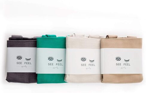 See Feel Canvas Yoga Mat Bag Tote With External Sleeve To Hold Mat in Saudi Arabia