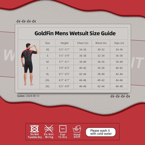 GoldFin Mens Wetsuit, 3mm Shorty Back Zip Wetsuits for Men in Saudi Arabia