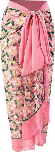 Womens Swimsuit One Piece with Cover Up Two Piece Bathing Suit with Cover Up Set Wrap Floral 1 Piece Sarong Swimsuit in Saudi Arabia