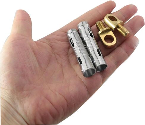 2 Sets of Lug Foot Nuts M8x30 Silver with Stainless Steel Expander Bolts for Plant Light Screws Foot Nuts Used in Rigging Anchoring Pulling Pushing and Lifting Objects in Saudi Arabia