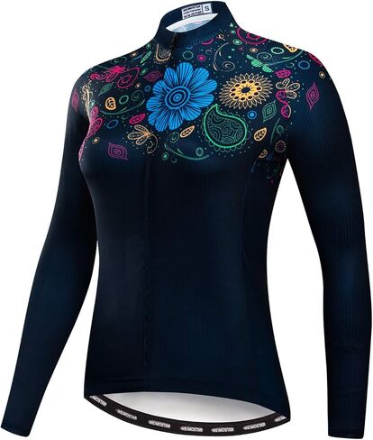 Cycling Jersey Women Biking Jersey Long Sleeve Cycling Shirt Top Ladies MTB Bicycle Clothing in Kuwait