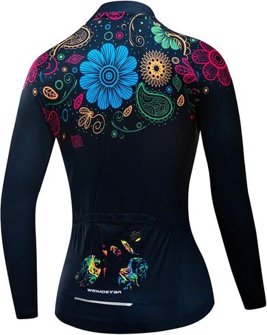 Cycling Jersey Women Biking Jersey Long Sleeve Cycling Shirt Top Ladies MTB Bicycle Clothing in Kuwait