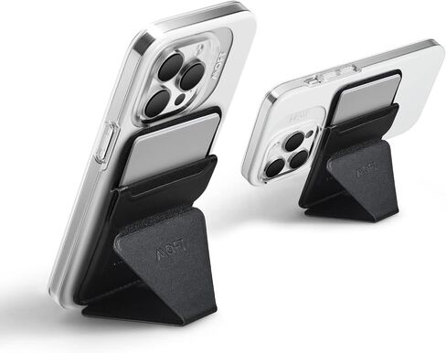 MOFT MagSafe Wallet Phone Stand Compatible for iPhone 16/15/14/13/12 Series Strong Magnetic,Vegan Leather Phone Card Holder with 3 Viewing Angles, Misty Cove in Saudi Arabia