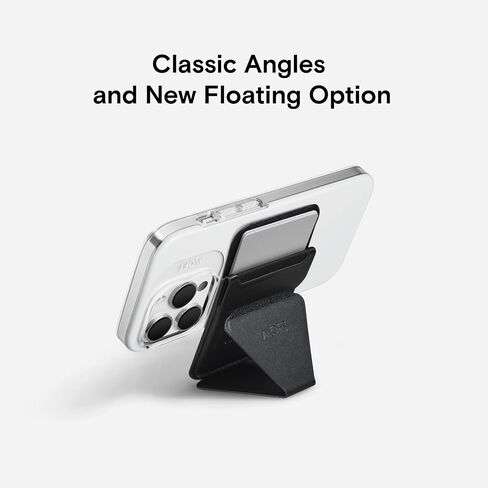 MOFT MagSafe Wallet Phone Stand Compatible for iPhone 16/15/14/13/12 Series Strong Magnetic,Vegan Leather Phone Card Holder with 3 Viewing Angles, Misty Cove in Saudi Arabia