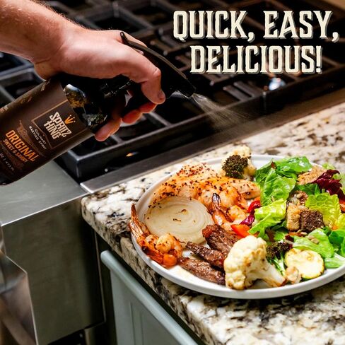 Spritz King Culinary Basting Spray: For Grilling, Smoking, Air Frying - Delicious Dark Bark, Flavorful Crust & Moisture-Sealing Power - Great on Meats or Veggies (16 Ounce Chipotle) in Saudi Arabia