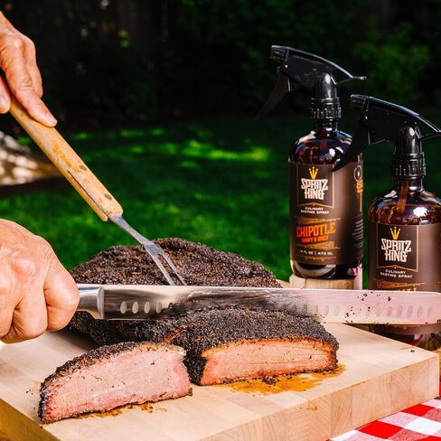 Spritz King Culinary Basting Spray: For Grilling, Smoking, Air Frying - Delicious Dark Bark, Flavorful Crust & Moisture-Sealing Power - Great on Meats or Veggies (16 Ounce Chipotle) in Saudi Arabia