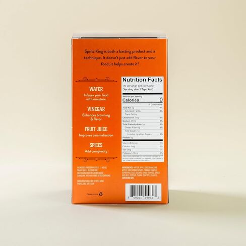 Spritz King Culinary Basting Spray: For Grilling, Smoking, Air Frying - Delicious Dark Bark, Flavorful Crust & Moisture-Sealing Power - Great on Meats or Veggies (16 Ounce Chipotle) in Saudi Arabia