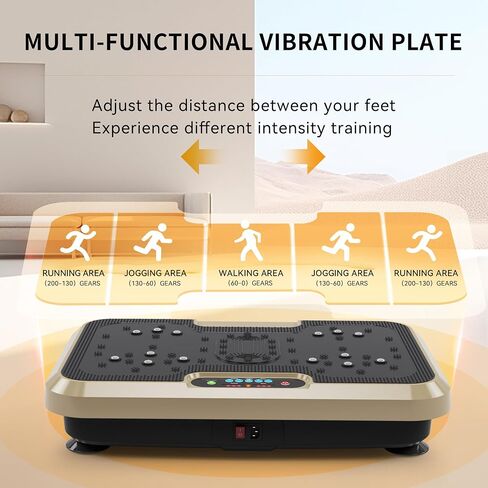 Vibration Plate Exercise Machine Whole Body Workout Vibration Fitness Platform for Home Fitness - Lymphatic Drainage Machine for Shaping, Wellness, Recovery - Home Gyms Workout for Women Men in Saudi Arabia