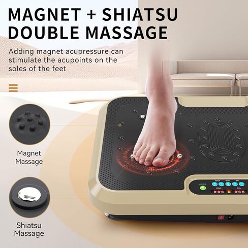 Vibration Plate Exercise Machine Whole Body Workout Vibration Fitness Platform for Home Fitness - Lymphatic Drainage Machine for Shaping, Wellness, Recovery - Home Gyms Workout for Women Men in Saudi Arabia