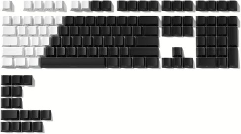 PBT keycaps,Double Shot keycaps 75 Percent,Cherry Profile Keyboard keycap,Gradient Green,Side Printed,Shine Through keycap for Mechanical Gaming Keyboards（136key,only keycaps） in Saudi Arabia