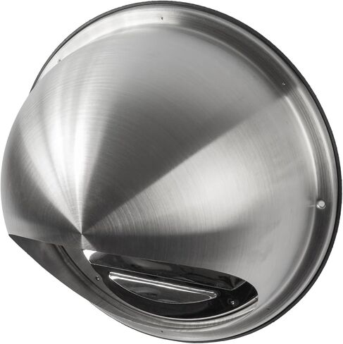 Repa Market 6" Inch Stainless Steel Vent Cover with Rubber Seal - Round HVAC Intake/Exhaust Cap with Grille to Prevent Air Back Flow from Gusts - Includes Water Drip for Drainage in Saudi Arabia