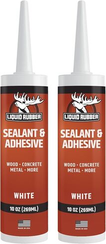 Liquid Rubber Caulk - Hybrid Silicone Adhesive and Protective Sealant, Clear, 4 Pack in Kuwait