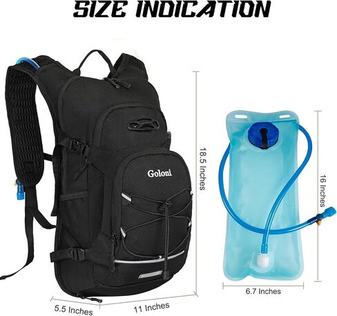 Hydration Backpack,Lightweight Hiking Backpack with 2L Water Bladder,Water Backpack for Biking, Running, Festival in Saudi Arabia