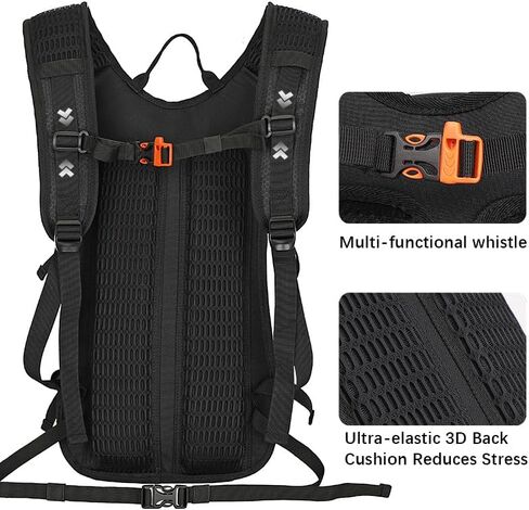 Hydration Backpack,Lightweight Hiking Backpack with 2L Water Bladder,Water Backpack for Biking, Running, Festival in Saudi Arabia