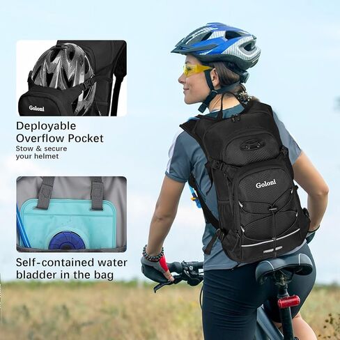Hydration Backpack,Lightweight Hiking Backpack with 2L Water Bladder,Water Backpack for Biking, Running, Festival in Saudi Arabia
