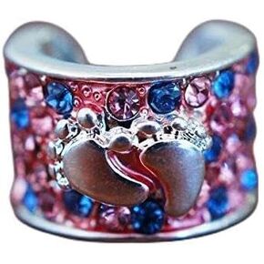 CharMed Crystal Stethoscope Charm - Baby Feet