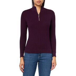 Tommy Hilfiger Women's 1/4 Zip Mock Neck Pullover
