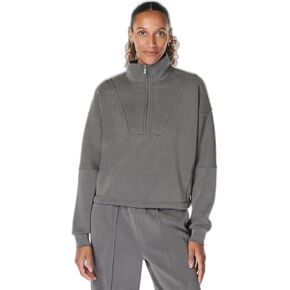 Sweaty Betty Women's Sand Wash Soft Half Zip Pullover Sweatshirt