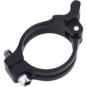 Front Derailleur Clamp, Adjustable Braze On Front Derailleur Adapter Clip Aluminium Alloy for Road or Mountain (31.8mm / 1.25inch)