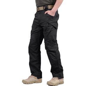 TACVASEN Men's Tactical Cargo Pants, Cotton 9 Pockets Work Pants, Stretch Hiking Pants, Lightweight Outdoor Workout Pant